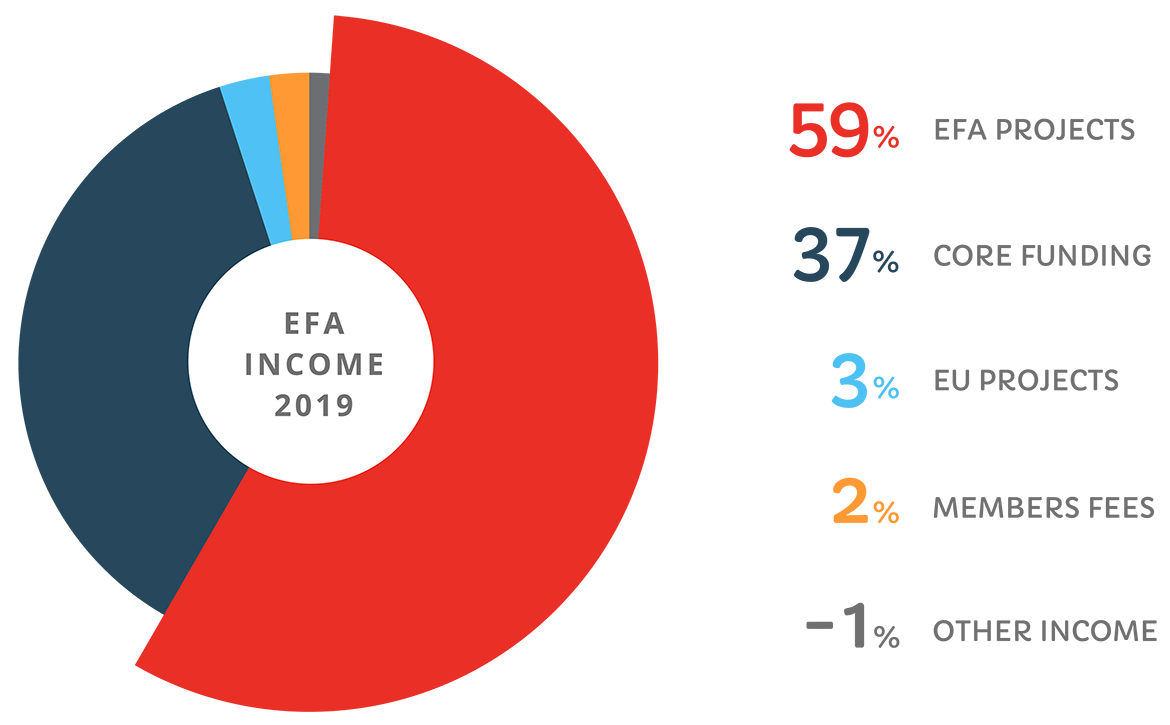 EFA income and expenditure 2019